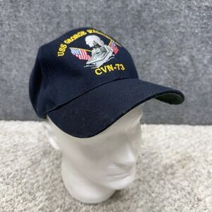 The Corps USS George Washington CVN 73 Logo Blue Cap Hat Navy Adjustable